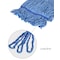 Alpine Industries 5in Head and Tail Bands Blue Loop End 32oz Cotton Mop Head, Blue ALP302-03-5B - alternate 9
